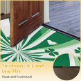thumbnail image 4 of CURLYOOT Abstract Green Clovers St Patrick's Day Half Round Door Mat 24'' x 36'', Indoor Outdoor Entrance Rug, Semi Circular Area Rug, Non Slip Washable Absorbent Doormat, Laundry Room Rug, 4 of 4