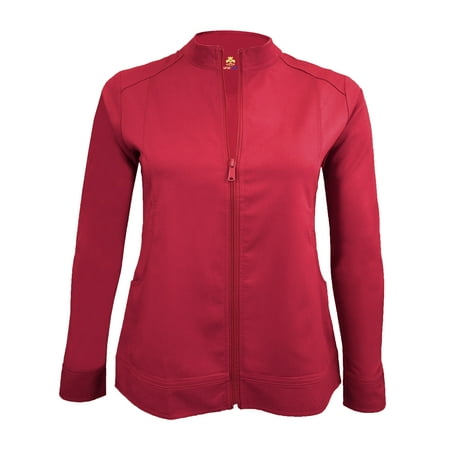 

NATURAL UNIFORMS WOMENS SOFT STRETCH SCRUB JACKET AND WARM UP JACKET