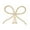 Gold, variant on Bow Christmas Tree Topper Xmas Tree Ornament Silver Metal Stylish Festive for Living Room Parties
