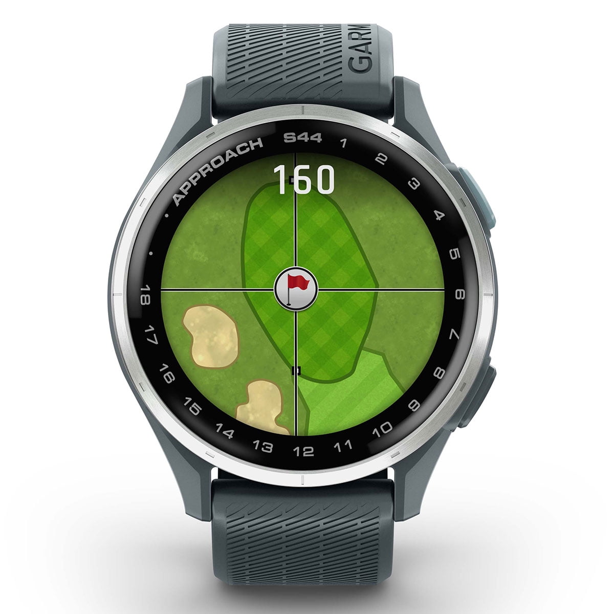 Garmin Approach S44 (Silver/Twilight) Golf GPS Smartwatch Bundle with PlayBetter Screen Protectors & 5000mAh Portable Charger