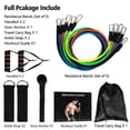 thumbnail image 2 of EIMELI 11 Packs 5PCS Different Resistance Bands - Tension Band Set for Weights Exercise, Fitness Workout - Heavy Resistant - Comes with Door Anchor Attachment, Legs, Ankle Straps and Carry Case, 2 of 6