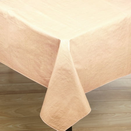 Oblong Vinyl Tablecloth - Vinyl Flannel Back Oblong Tablecloth 52