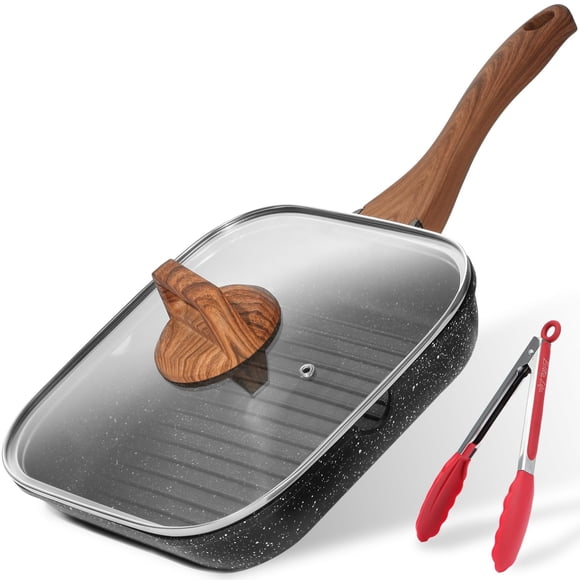Sartén ESLITE LIFE de 28 cm, antiadherente, con tapa de inducción, negra