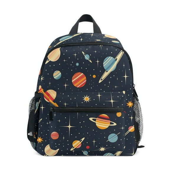 ALAZA Retro Space Planets School Backpack Small Bookbag Mini Bags