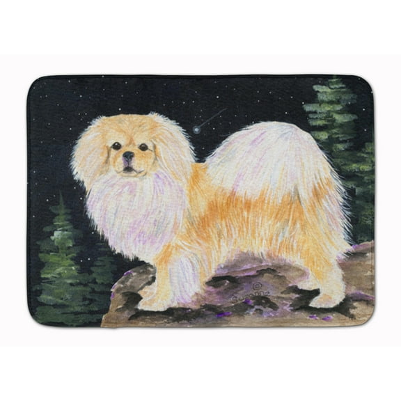 Carolines Treasures SS8504RUG Starry Night Tibetan Spaniel Machine Washable Memory Foam Mat 19 X 27" multicolor