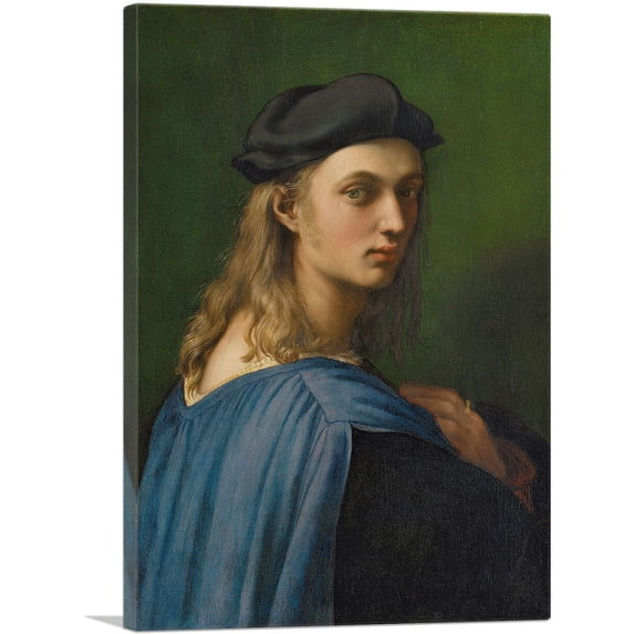 ARTCANVAS Portrait of Bindo Altoviti 1514 Canvas Art Print by Raphael - Size: 26" x 18" (1.50" Deep)