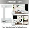 thumbnail image 5 of Mind Reader 2-Tier Desk Organizer with Clamp, Accessory Shelf for Office or Gaming, Office, Metal, White, 5 of 7