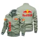 thumbnail image 5 of Chaqueta de carreras de TORO ROJO para hombre, ropa deportiva informal a la moda, abrigos de equipo de carreras DE TORO ROJO personalizados, novedad de 2024, 5 of 5
