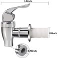 thumbnail image 3 of Replacement Spigot for Beverage Dispenser Carafes Push Style Spigots Replacement Lever Pour Spouts for Beverage Dispenser (2PCS), 3 of 5