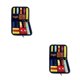 thumbnail image 3 of Vogacara Tablero ocupado para niños pequeños, portátil, para entrenamiento de padres e hijos, educativo, interior, sala de estar, juguete Azul oscuro 2piezas, 3 of 6