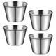 thumbnail image 4 of Tazas para salsa y aderezo de ensalada, recipientes pequeños para condimentos, de acero inoxidable, 4 Uds., 4 of 6