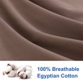 thumbnail image 4 of REGALWOVEN 2 Pack Egyptian Cotton Pillowcases with Zipper Clourse Standard Coffee Color, 4 of 7