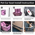 thumbnail image 2 of Ruseen Portable Pet Booster Seat for Small Dog with Clip-On Safety Leash, 7 kg Limit, 2 of 7