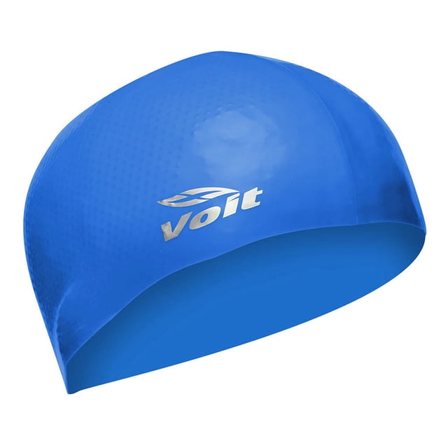 Voit Gorra de Natación Adulto, de silicón, color azul