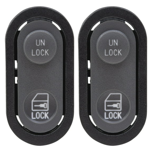 Brock Replacement Pair of Lock Switches 5 Prongs Compatible with 90-94 SUV Pickup Truck 22086338