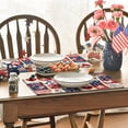 thumbnail image 7 of Sm:)e Patchwork Buffalo Plaid Placemats Set of 4, 12 x 18 Inch, 4th of July Table Runner Independence Day Patriotic Table Decoration Gifts Home Kitchen Dining Indoor Holiday Decor, 7 of 7