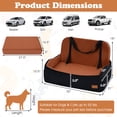 thumbnail image 3 of Gymax Dog Car Seat for Medium & Large Dogs Up to 55 lbsFoam Dog Booster Seat for Back, 3 of 10