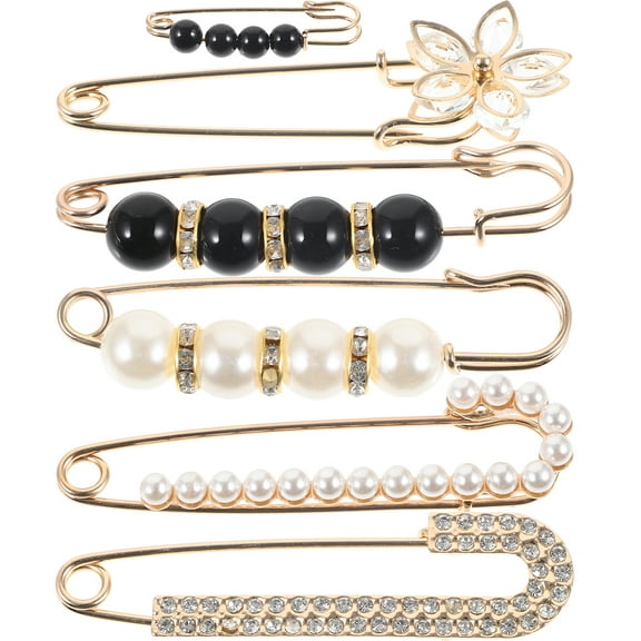CYLINDSOME 6pcs Sweater Brooches Set Shawl Clips Pants Pins Skirt Brooch Pins Dress Pins for Clothing Decoration
