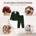 thumbnail image 7 of Logiee Poker Shapes Print Womens Pajamas Set,Long Sleeve Sleepwear,Button Down Lounge Set 2 Pieces,Soft Nightwear Pjs Set-XX-Large, 7 of 7