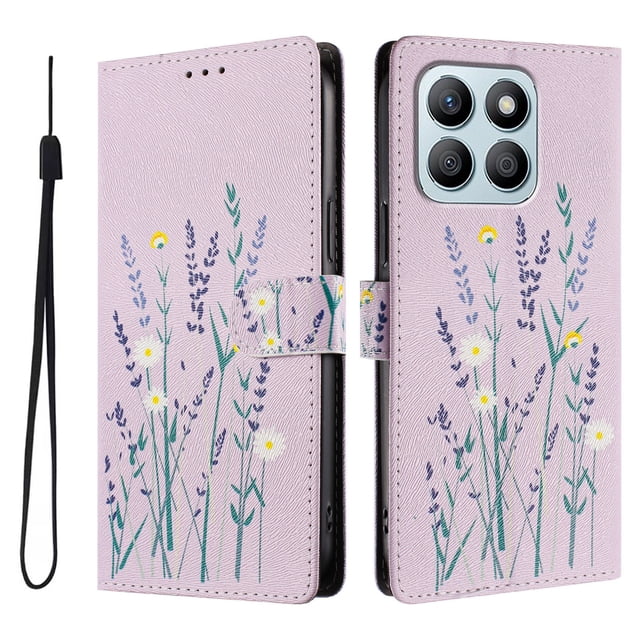 FOXDOCK Funda Tipo Cartera para Honor X8B con Soporte y Correa – Diseño de Patrones Lindos