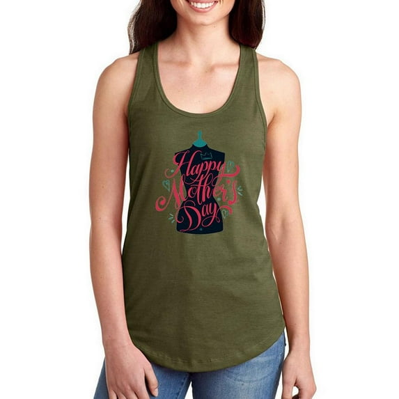 Mothers Day Mannequin Art Racerback Tank Women -Image by Shutterstock, Female Medium