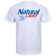 thumbnail image 2 of Natural Light Men's White Pocket T-Shirt-Large, 2 of 3