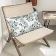 thumbnail image 4 of Spring Pillow Covers 12x20 Inch 2 Pcs Blue Green Hydrangea Flower Decor Throw Pillows Vintage Floral Seasonal Summer Outdoor Decoration Lumbar Pillowcase Linen Cushion Cover for Couch Sofa, 4 of 6