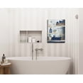 thumbnail image 2 of Bathroom Wall Art Canvas Prints Navy Blue Bathroom Picture Wall Decor Rustic Farmhouse Artwork Stretched and Framed 12x16inch, 2 of 5