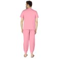 thumbnail image 3 of Inkmeso SolidPajama Set For Mens Short Sleeve Sleepwear Round NeckNightwearPj Set, 3 of 6