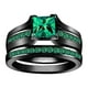 thumbnail image 1 of Xihbxyly Anillo de Compromiso de San Valentín con Circonita Blanca para Pareja, 1 of 2
