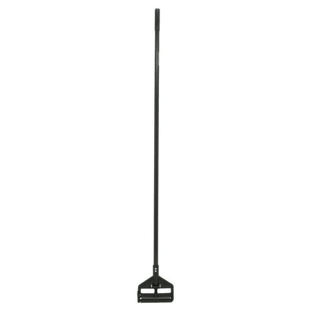 Rubbermaid Commercial Invader Side-Gate Fiberglass 60" Wet-Mop Handle, Black, 12 count