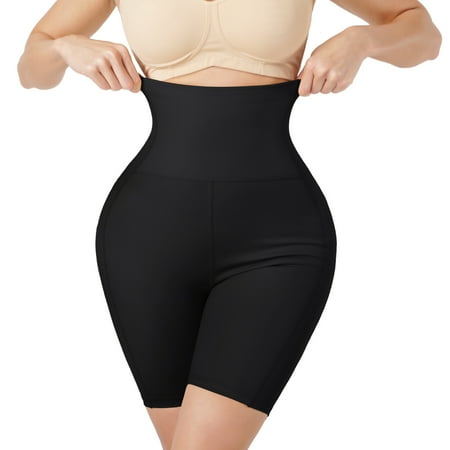 

KUMAYES Women s Waist Trainer Shapewear High Waist Tummy Control Butt Lifter Panty Thigh Slimmer