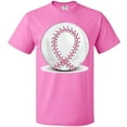 thumbnail image 3 of Inktastic Pink Breast Cancer Ribbon Baseball T-Shirt, 3 of 5