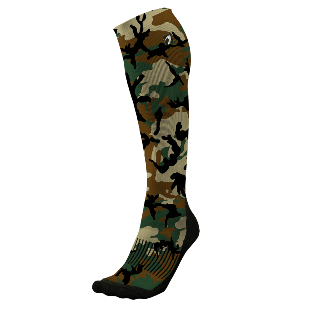 Acel Comfort Unisex All Season Designer Graduated Compression Socks, Camo Army, Large Walmart