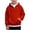 Red, variant on Nwiuh Boys Quarter Zip Hoodies - Waffle Knit Kids Long Sleeve Hooded Sweatshirts Teens Pullover Tops Clothes (Green, 3-4 Years)