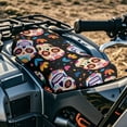 thumbnail image 2 of Uorisanigo ATV Seat Cover Suitable for 2014-2020 Polaris Sportsman 400 500 850 1000, Breathable Sugar Skull Print Motorcycle Seat Cover Car Accessories, 2 of 7