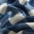 thumbnail image 3 of Elrene Home Fashions Grainger Buffalo Check Blackout Window Curtain, Indigo, 52" x 84", 3 of 3
