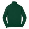 thumbnail image 6 of Mens 1/4 Zip Cotton/Poly Fleece Sweatshirt Forest Green 4X-Large, 6 of 8