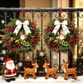 thumbnail image 5 of Qwtwty Artificial Christmas Wreath for Front Door, Farmhouse Christmas Door Wreath Decorations for Home Porch Wall Window Holiday Decor, 5 of 9