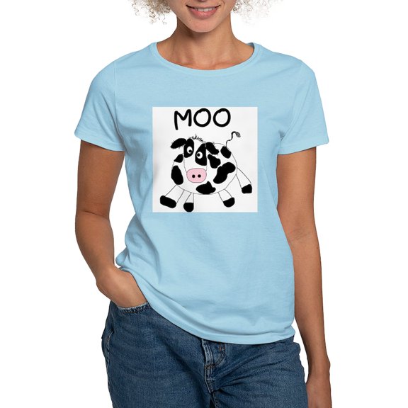 CafePress - Moo Cow T Shirt - Women's Classic T-Shirt