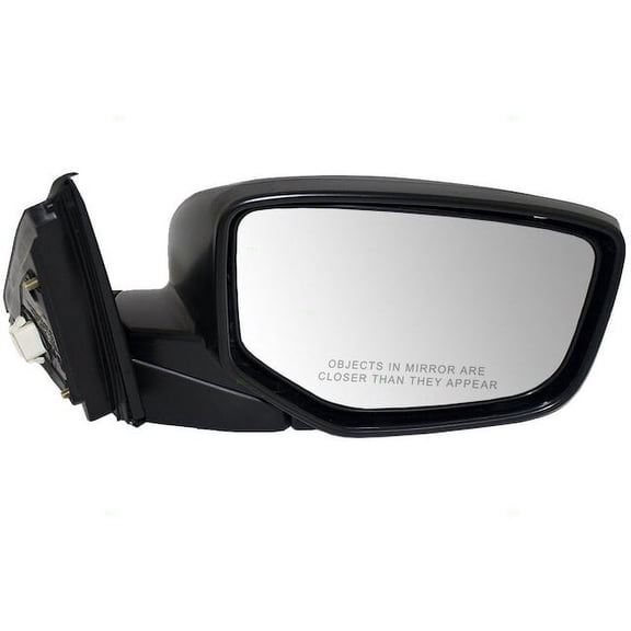 Right Passenger Side Power Mirror - Paint To Match - Black - with Heat - Compatible with 2008 - 2012 Honda Accord Sedan 4-Door 2009 2010 2011