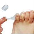 thumbnail image 5 of Gel Toe Cap and Protector - Silicone Toe Covers - Small Toe Cushions for Pain Relief, Missing or Ingrown Toenails, Corns, Calluses (Clear), 5 of 8