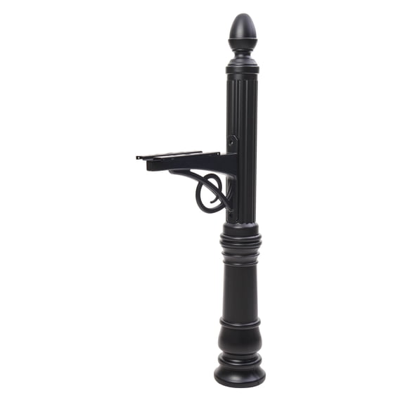 Architectural Mailboxes Victorian 4x4 Slip Over Plastic, Mailbox Post in Black