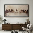 thumbnail image 4 of Large Framed Canvas Print The Last Supper Wall Art Decorative Ready to Hang Painting for Living room Bedroom - 60"x30" Black Frame, 4 of 9