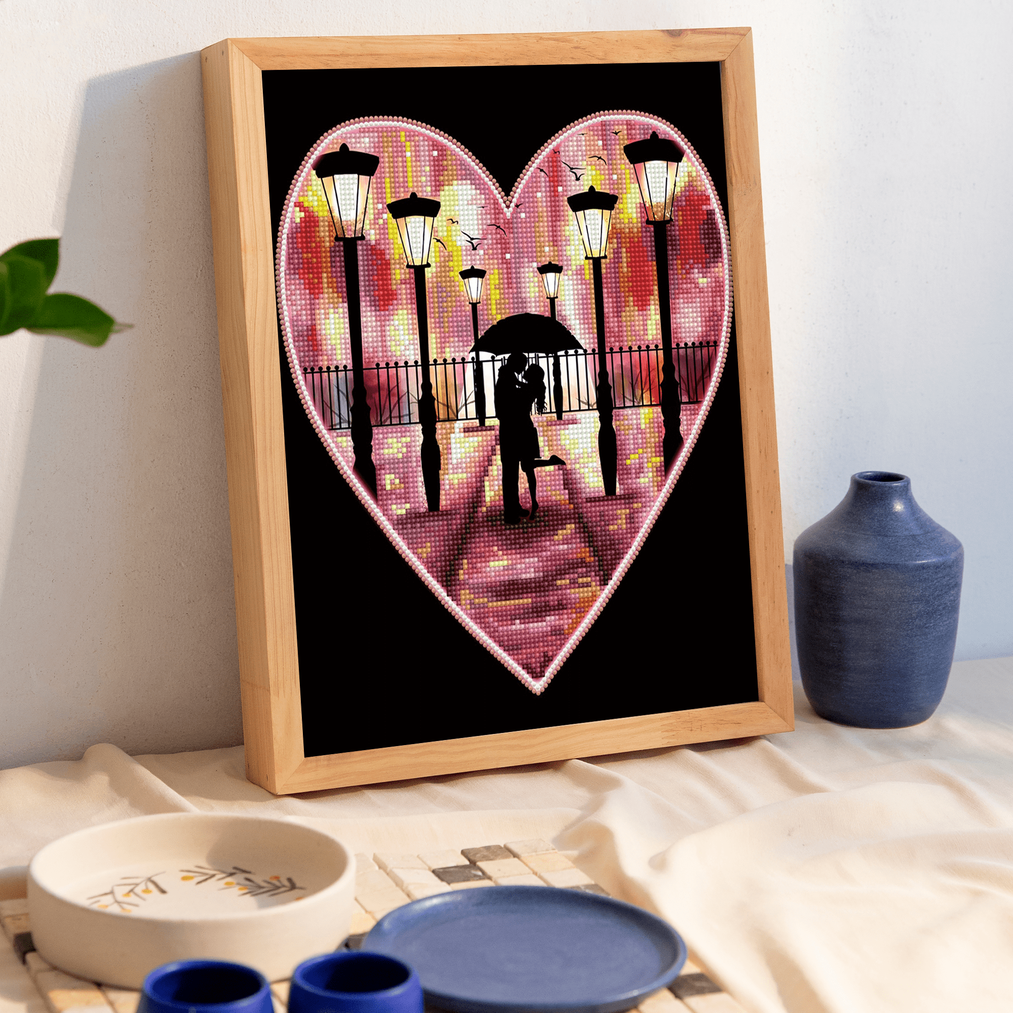 Diamond Dotz In Love Heart Diamond Painting Kit - 15.8" x 11.8"