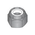 thumbnail image 1 of 10-32 Light Hex Standard Nylon Insert Locknuts / 18-8 Stainless Steel / Black Oxide (Quantity: 2,000 pcs), 1 of 1