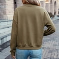 thumbnail image 4 of hoksml Women's Full Zip Jacket, Ribbed Collar Long Sleeve Zip Up Outerwear with Zipper Pockets, Oversized Loose Fit Solid Color Casual Coat, 4 of 6