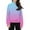 Blue, variant on TQWQT Pink Girls Sweatshirt Kids 10-12 Long Sleeve Gradient Color Crop Tops Cute Half Zip Hoodies for Girls Tween Girls Pullover Clothes for Girls Blue 150(11-12Y)