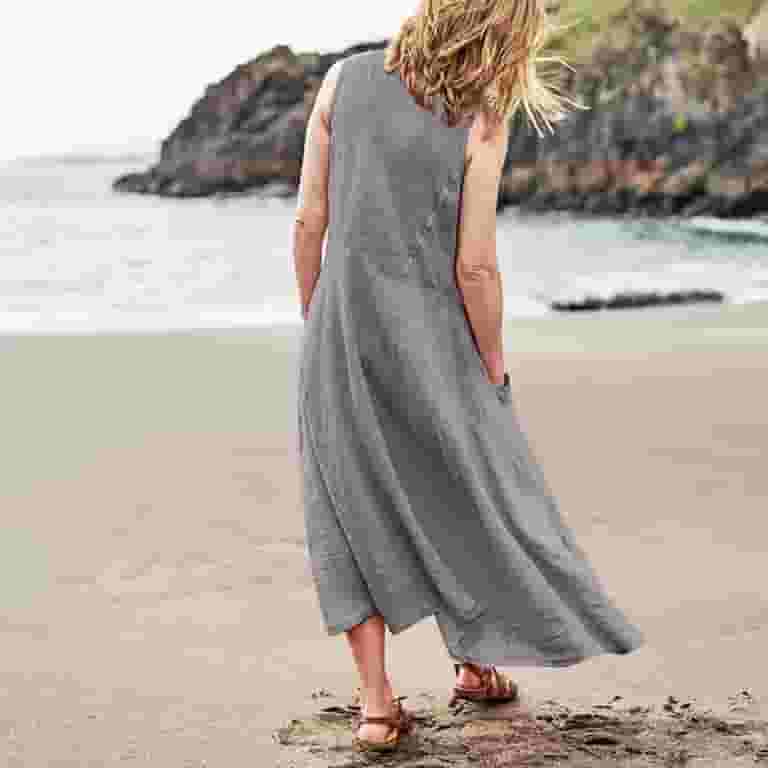 Vacation Outfits for Women Casual Work Dresses for Women Long Sleeve Dresses Tight Petite Winter Dress plus Size Summer Dress with Pockets Womens Solid Color Round Neck Pockets Casual Long Gray 3XL - Vacation Outfits for Women Casual Work Dresses for Women Long Sleeve Dresses Tight Petite Winter Dress plus Size Summer Dress with Pockets Womens Solid Color Round Neck Pockets Casual Long Gray 3XL -