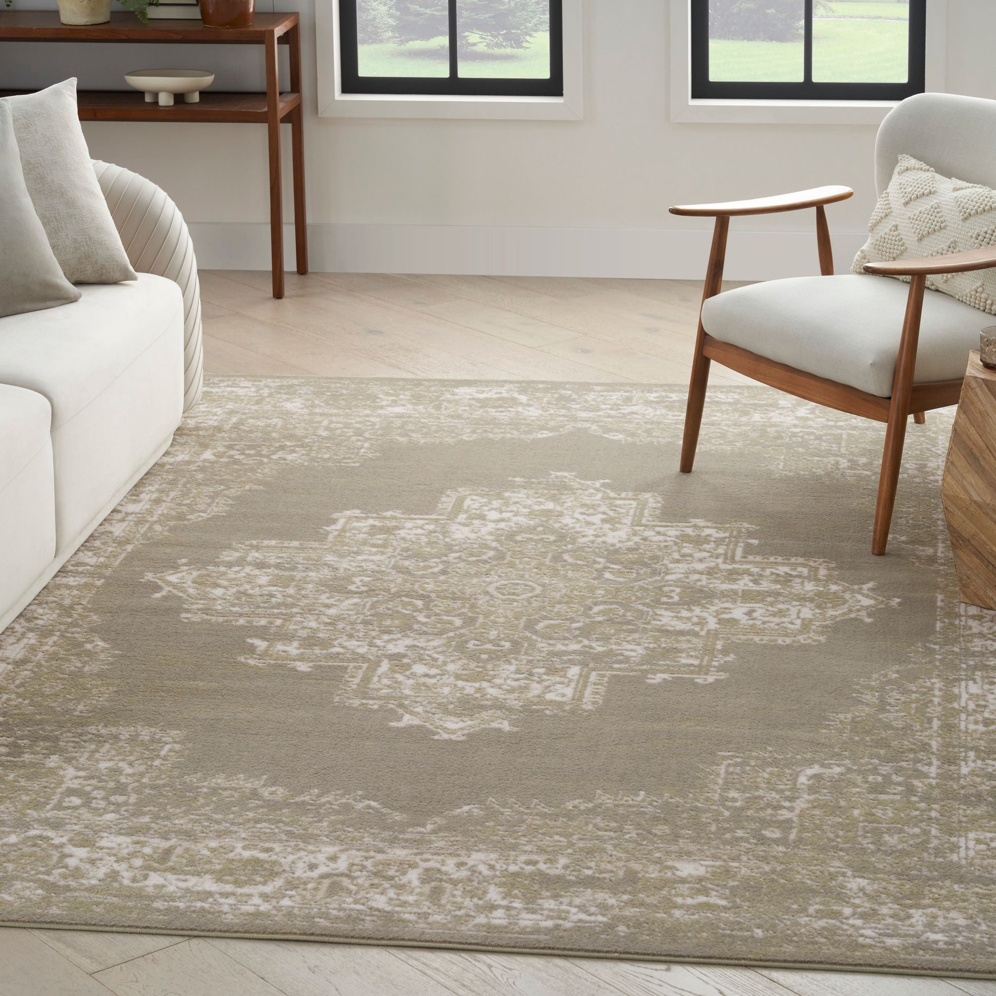Nourison Grafix 7' x 10' Olive Vintage Indoor Rug